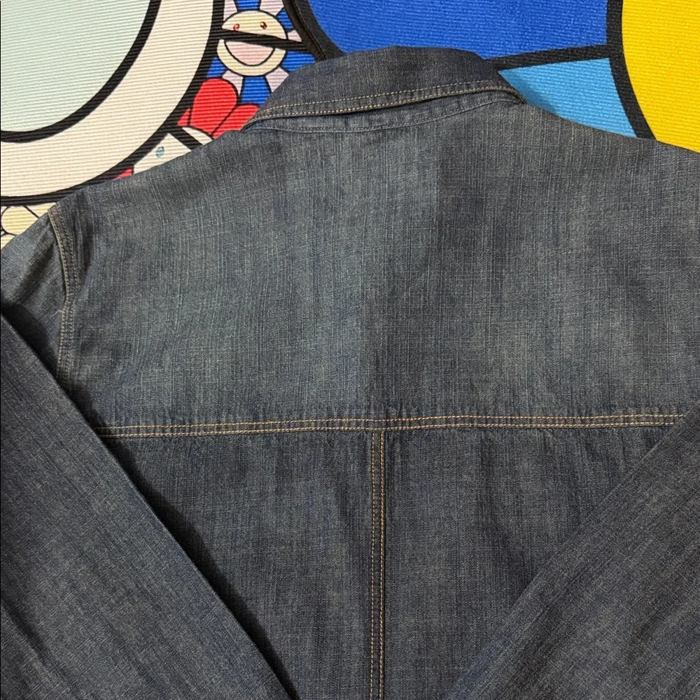 Third Army Men's Denim Shirt Long Sleeve - Picture 10 of 13